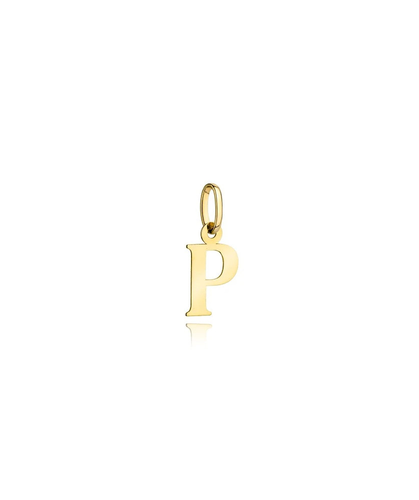 Gold pendant letter P