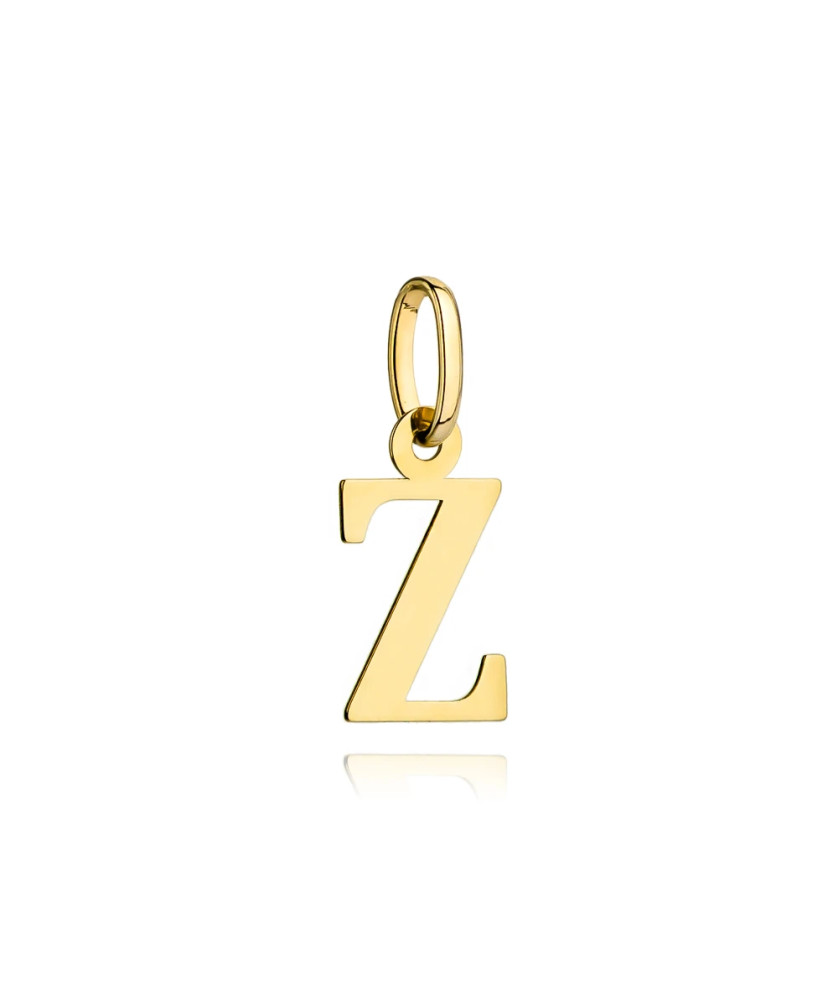 Gold pendant letter Z