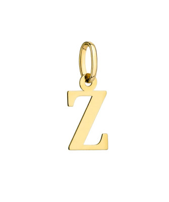 Gold pendant letter Z