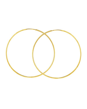 Gold Hoop Earrings Eclat diameter 5.5 cm