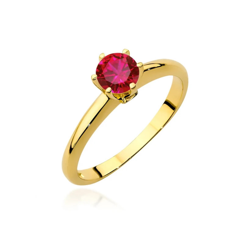 Gold ring with ruby 585 certified Gold ring with ruby 585 certified