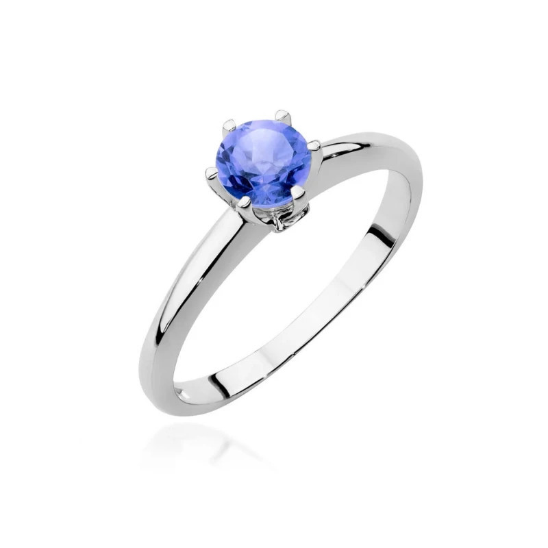 Gold Ring 585 White Gold Tanzanite Certificate Gold Ring 585 White Gold Tanzanite Certificate