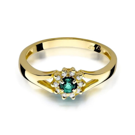 585 gold emerald ring