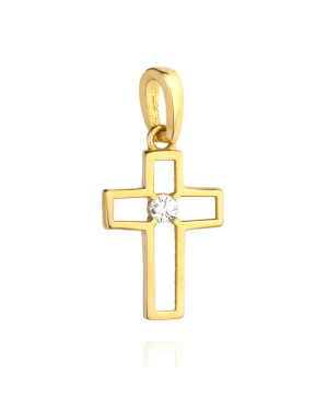 Golden cross with one zirconia