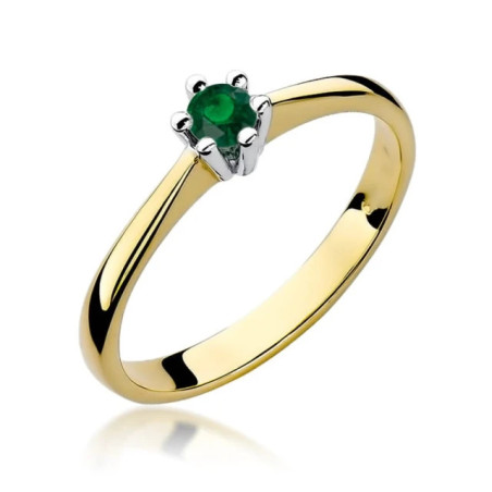 Ring with emerald 0.30 ct