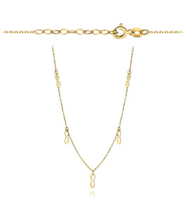 Necklace of five suspended infinities