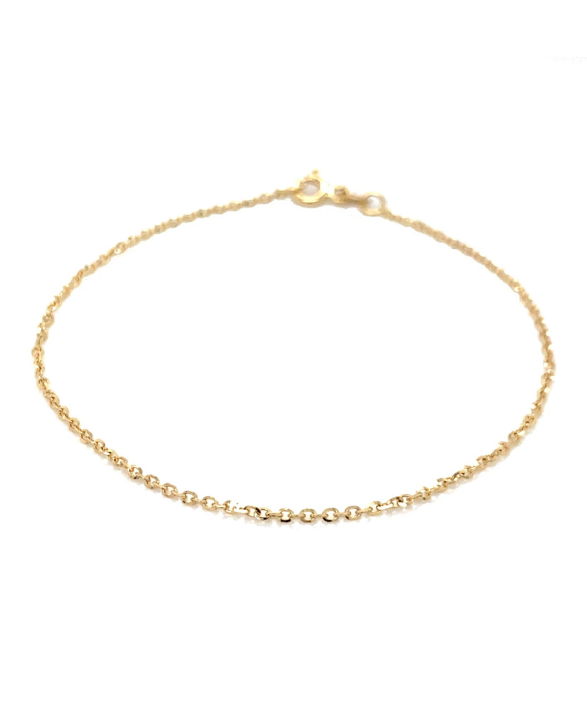 14k gold bracelet Rolo diamond cut