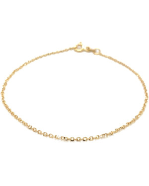 14k gold bracelet Rolo diamond cut