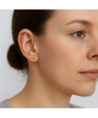 Super lightweight ball earrings 3mm