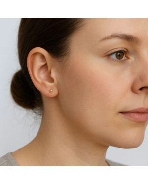 Super lightweight ball earrings 3mm