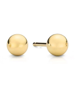 Earrings super light balls 7mm 8k gold