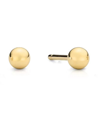 Earrings super light balls 3mm 8k gold