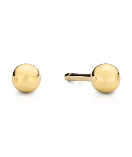 Earrings super light balls 3mm 8k gold