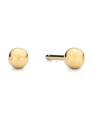 Earrings super light balls 3mm 8k gold
