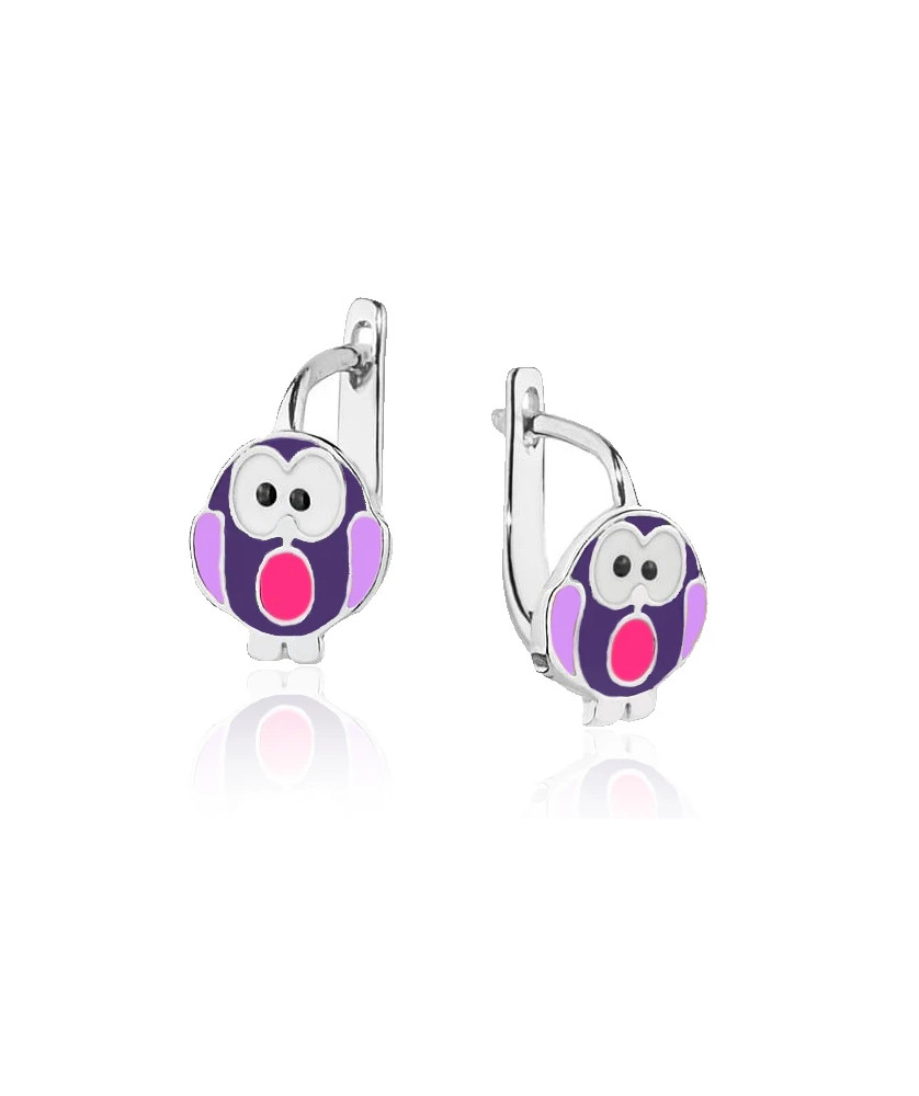 Silver Children’s Owl Earrings