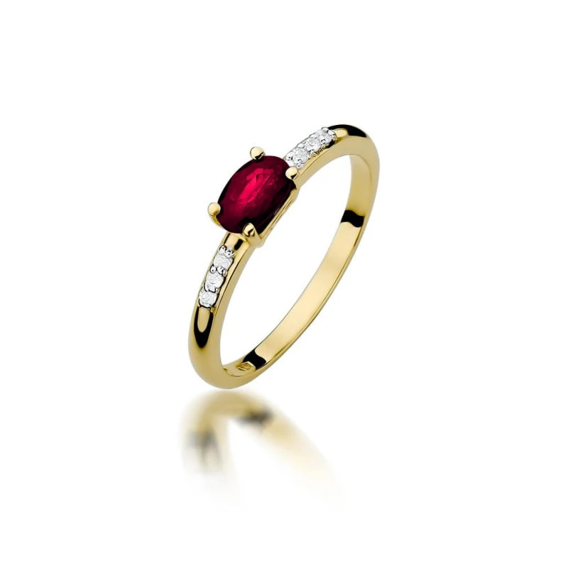 Gold ring with ruby 585 Gold ring with ruby 585