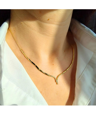 Gold-plated necklace