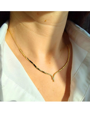 Gold-plated necklace
