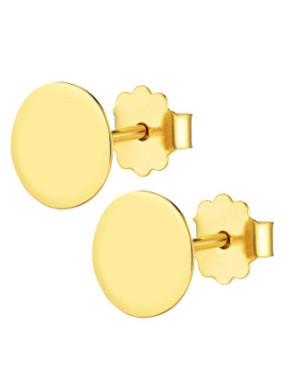 14k Gold Hoop Earrings – Classic Stud Design for Women