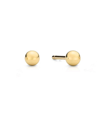 Earrings super light balls 5mm 8k gold