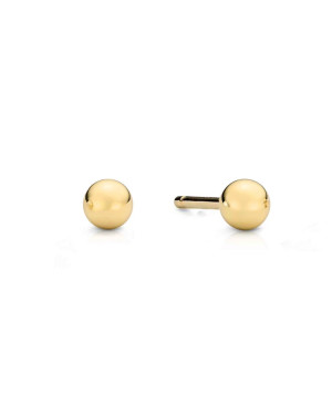 Earrings super light balls 5mm 8k gold