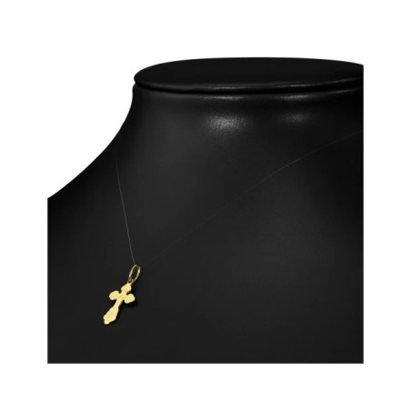 Gold Orthodox cross, large fineness 585 W2.272DP| GoldJewellery