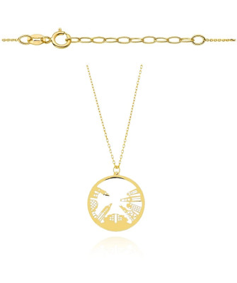 Gold necklace New York