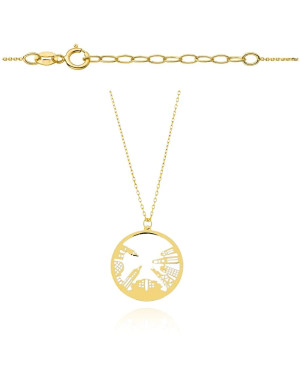 Gold necklace New York