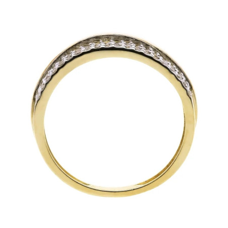 Wedding ring with zircons 333 P3.1526 | GoldJewellery