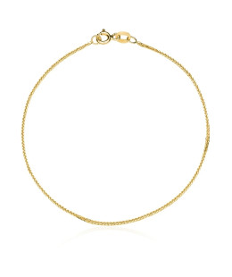 Bracelet weave FOX TAIL 19 cm 14k gold