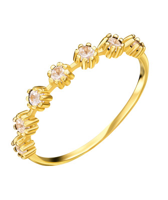 Delicate ring stones 8k gold