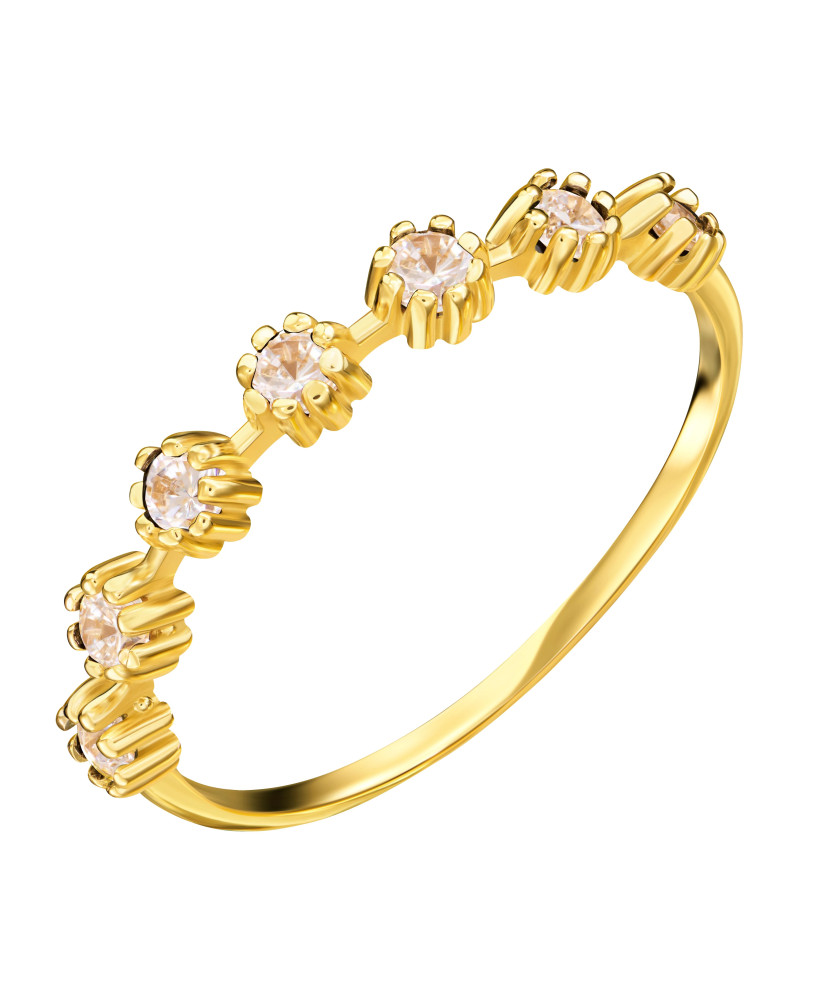 Delicate ring stones 8k gold