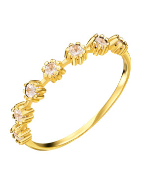 Delicate ring stones 8k gold