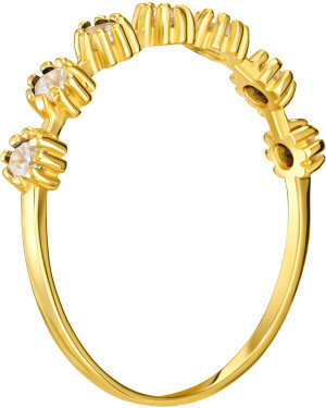 Delicate ring stones 8k gold