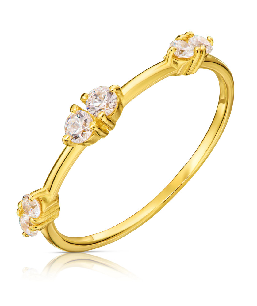 Thin ring zircon stones
