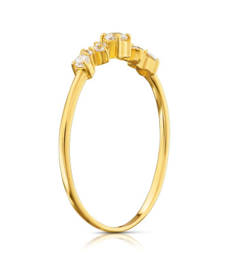 Delicate ring with cubic zirconia