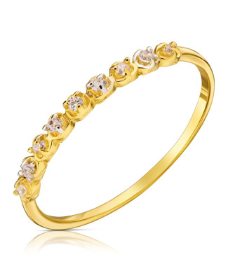 Original ring with cubic zirconia 8k