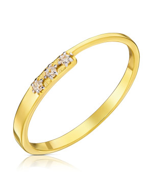 Ring band 8k delicate stones