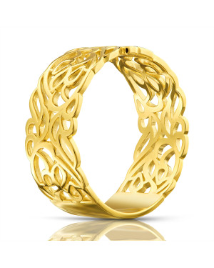 Gold filigree ring 8k