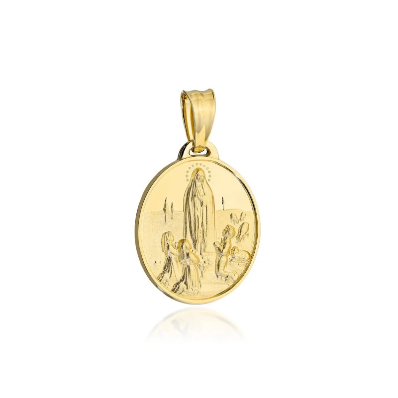 ⭐ Gold medallion of Our Lady of Fatima ♥ GoldJewellery