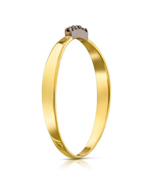 Ring with black zircons 8k