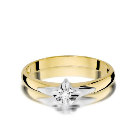 Gold ring with diamond EY-88 0.04ct | GoldJewellery
