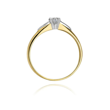 Gold ring with diamond EY-88 0.04ct | GoldJewellery
