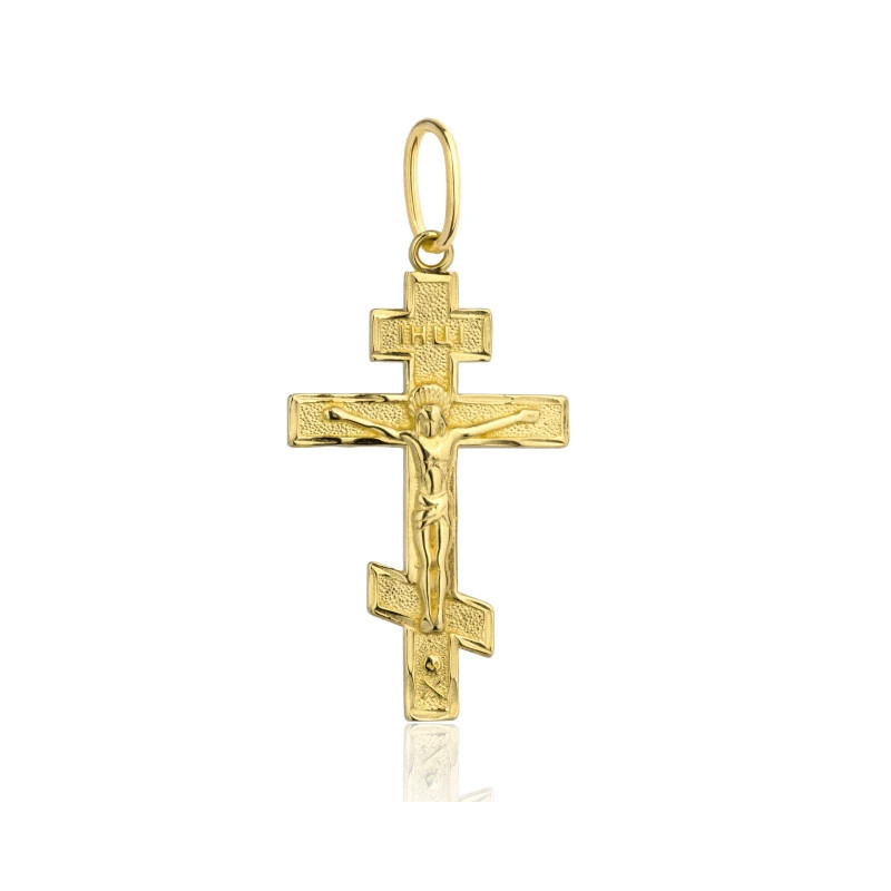 GOLDEN CROSS Orthodox, fineness 585 W3.3004P| GoldJewellery