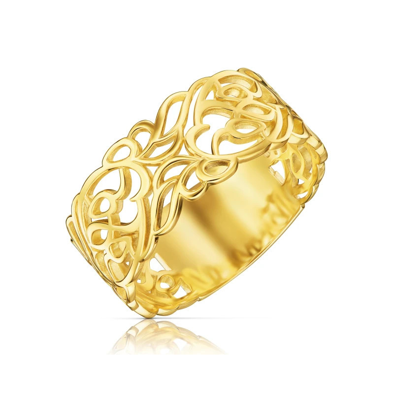 Gold ring with a white eyelet 585 P2.1089P | GoldJewellery Gold ring with a white eyelet 585 P2.1089P | GoldJewellery