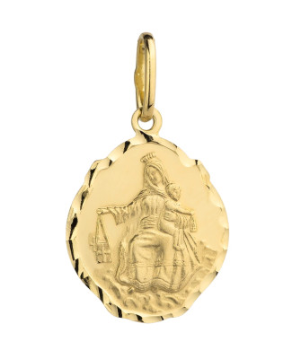 Large scapular medal 14k gold