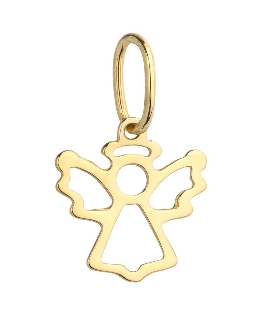 Golden Angel pendant with halo