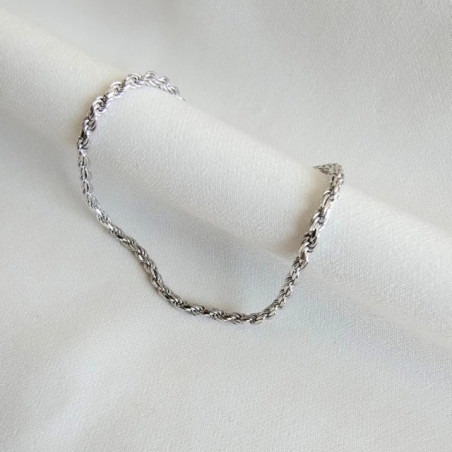 Silver ECG bracelet lifeline SB38 | GoldJewellery