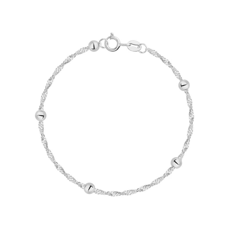 Silver ECG bracelet lifeline SB38 | GoldJewellery