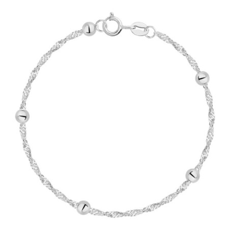 Silver ECG bracelet lifeline SB38 | GoldJewellery